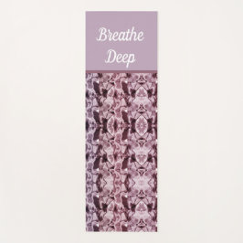  roze zijderupsen Breathe Deep Feminine Yogamat