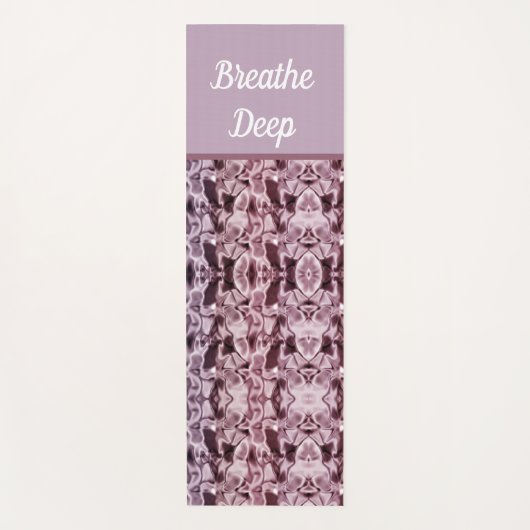  roze zijderupsen Breathe Deep Feminine Yogamat (Voorkant)