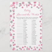 Roze zilver-Baby over het World Translation Game (Voorkant / Achterkant)