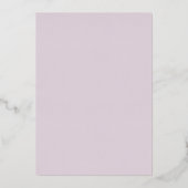 Roze & Zilver Bruiloft Bruiloftsbrunch Folie Uitnodiging (Achterkant)