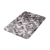 Roze zilver en zwarte schoonheidsspill Glam Gloss  Badmat (Gekanteld)