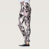 Roze zilver en zwarte schoonheidsspill Glam Gloss Leggings (Links)