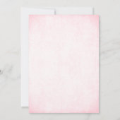 Roze & Zilver Glitter Blik Uitnodiging van het Wed (Achterkant)