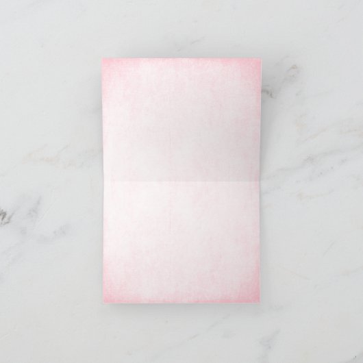 Roze & Zilver Glitter Dank Je Kaart (Binnen)