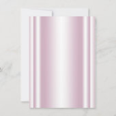 Roze Zilver Grijs Fancy Princess Baby shower Kaart (Achterkant)