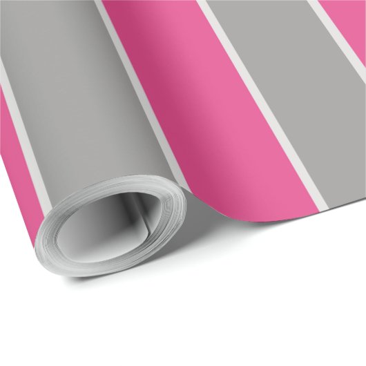 Roze & Zilver Inpakpapier (Rol Hoek)