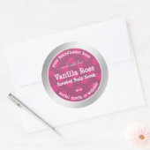 Roze Zilver Product Verpakking Etiketten Professio (Envelop)