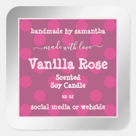 Roze Zilver Product Verpakking Etiketten Professio