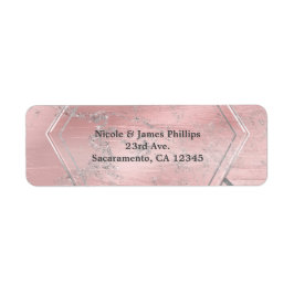 Roze & Zilver Satijn Glans Glam Chic Feest Etiket
