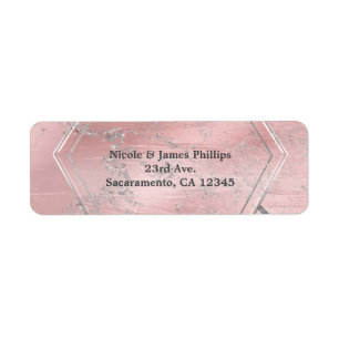 Roze & Zilver Satijn Glans Glam Chic Feest Etiket