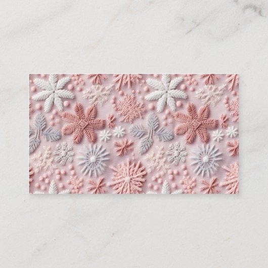 Roze Zilver Sneeuwvlokken Hoe groot is mama's buik Informatiekaartje (Achterkant)