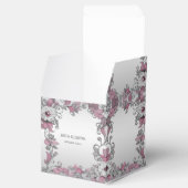 Roze Zilver Wit Bloemen Favoriet Doos Bedankdoosjes (Geopend)