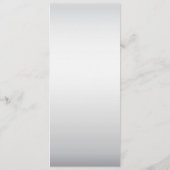 Roze Zilver Wit Bloemen Trouwmenu Menu (Achterkant)