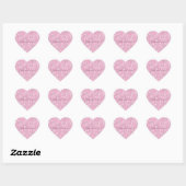 Roze Zilver Zebra Hart Sticker (Vel)