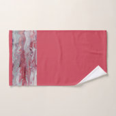 Roze & Zilveren Abstracte Badhanddoekenset Bad Handdoek (Handdoek)