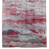 Roze & Zilveren Abstracte Douchegordijn (Voorkant)