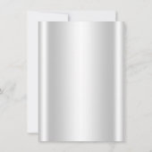 Roze Zilveren Bling Glam Baby Meisje Douche Kaart (Achterkant)