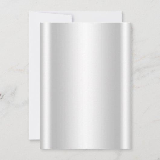 Roze Zilveren Bling Glam Baby Meisje Douche Kaart (Achterkant)