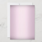 Roze Zilveren Damast Tiara Sweet 16 Uitnodiging (Achterkant)