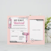 Roze & Zilveren Eerste Kapsel Haarsalon Certificaa (Staand voorkant)