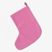 Roze Zilveren Glitter letter K Grote Kerstsok (Achterkant (Hangend))