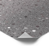 Roze Zilveren Glitterende Bruiloft Welkom Bord Poster (Hoek)