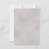 Roze, Zilveren & Grijze Huwelijk RSVP (Achterkant)