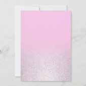 Roze zilveren lavendel gradiënt glitter Sweet 16 Kaart (Achterkant)
