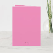 Roze Zilveren Letter D Kaart (Achterkant)