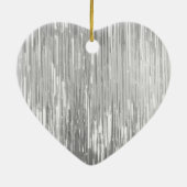 Roze zilveren letter J Keramisch Ornament (Achterkant)