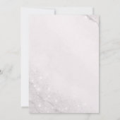 Roze zilveren prinsessenjurk Sprookjesverjaardagsf Kaart (Achterkant)