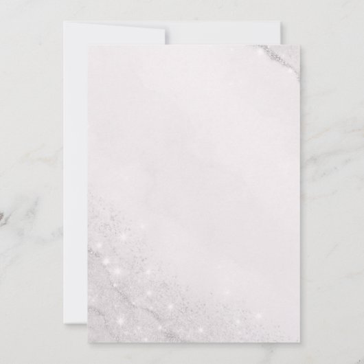 Roze zilveren prinsessenjurk Sprookjesverjaardagsf Kaart (Achterkant)