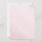 Roze zilveren prinsessenjurk Sprookjesverjaardagsf Kaart (Achterkant)