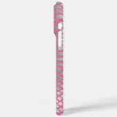 Roze Zilveren Slang Print Case-Mate iPhone Case (Achterkant / Links)