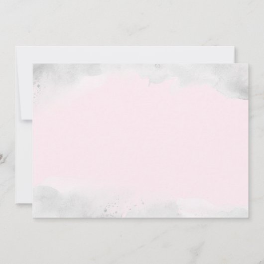 Roze Zilveren Sparkle Diamond Dress Vrijgezellenfe Kaart (Achterkant)