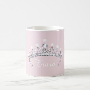 Roze Zilveren Tiara Koffiemok