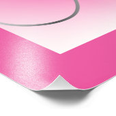 Roze & Zilveren Vlinder en Infinity Teken | Foto Afdruk (Hoek)