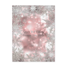 Roze Zilveren Winter Wonderland Sneeuwvlok Event