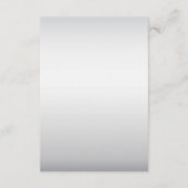 Roze Zilveren Witte Bloemdetails Behuizing Kaart (Achterkant)