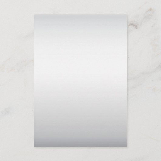 Roze Zilveren Witte Bloemdetails Behuizing Kaart (Achterkant)