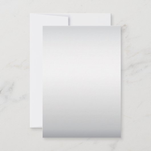 Roze Zilveren Witte Bloemen RSVP Kaart (Achterkant)