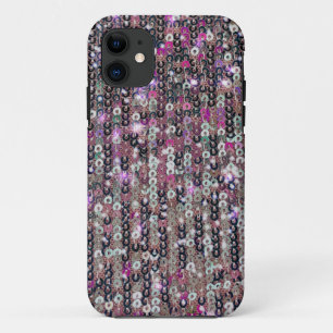 Roze zilversequenties spartelpatroon Case-Mate iPhone case