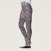 Roze zilversequenties | spartelpatroon   leggings (Links)