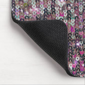 Roze zilversequenties | spartelpatroon muismat (Hoek)