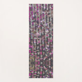 Roze zilversequenties | spartelpatroon yogamat (Voorkant)