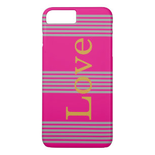 Roze zilverstrips, speciaal aangepast Case-Mate iPhone case