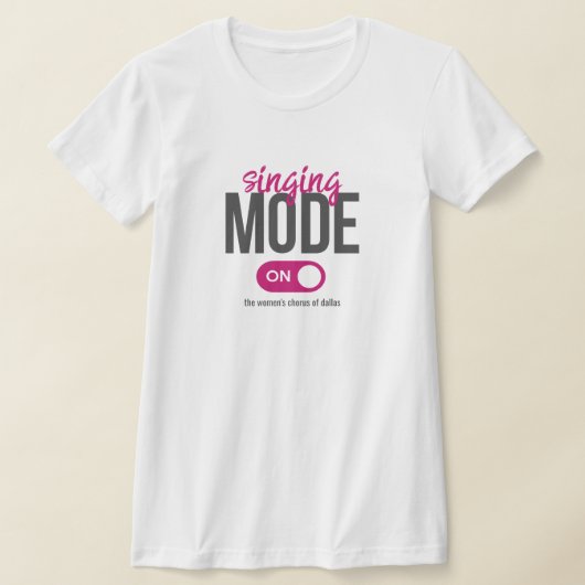 Roze Zingmodus Aan T-Shirt (Laagn)