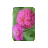 Roze Zinna Flowers Badmat (Voorkant Verticaal)