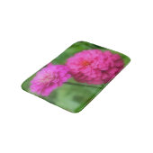 Roze Zinna Flowers Badmat (Gekanteld)