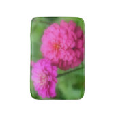 Roze Zinna Flowers Badmat (Voorkant Verticaal)